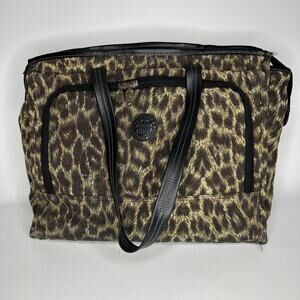 Ricardo Beverly Hills Bag Large 19” Carry On Tapestry Weekend Leopard Travel Y2K